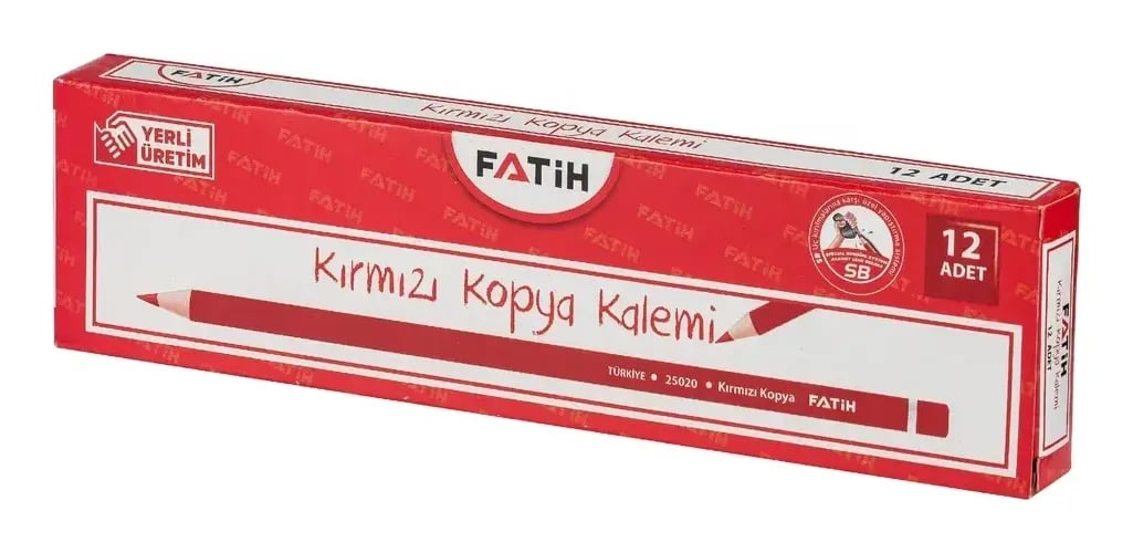 Fatih Kırmızı Kopya Kalem 12'li